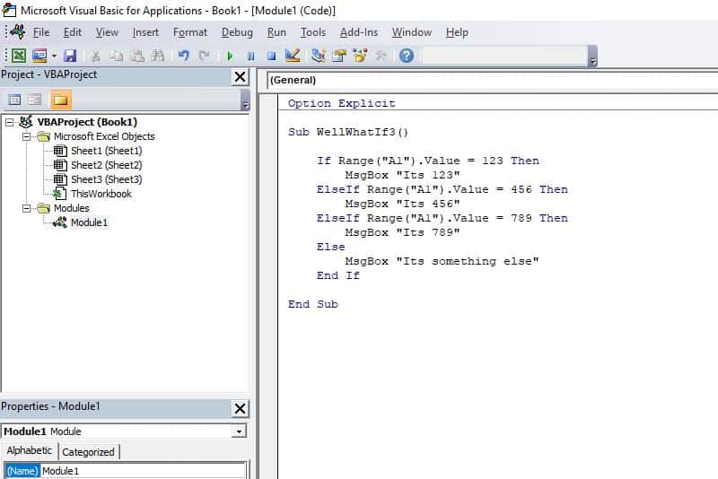 Excel VBA programming concepts - If Then Else More