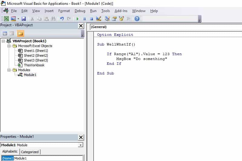 Excel VBA programming concepts - If Then