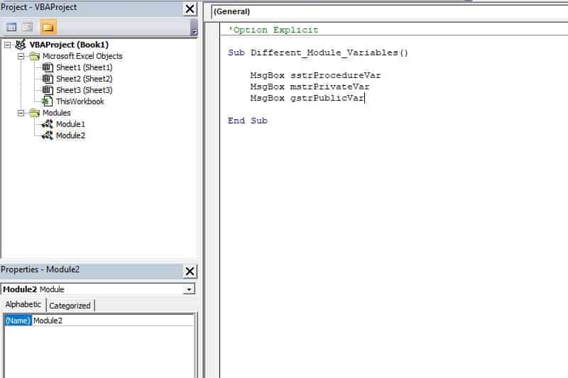 Excel VBA programming concepts - Variable Scope2